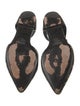 Sandro Leather Animal Print D'Orsay Flats