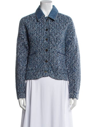 Sandro Tweed Pattern Evening Jacket