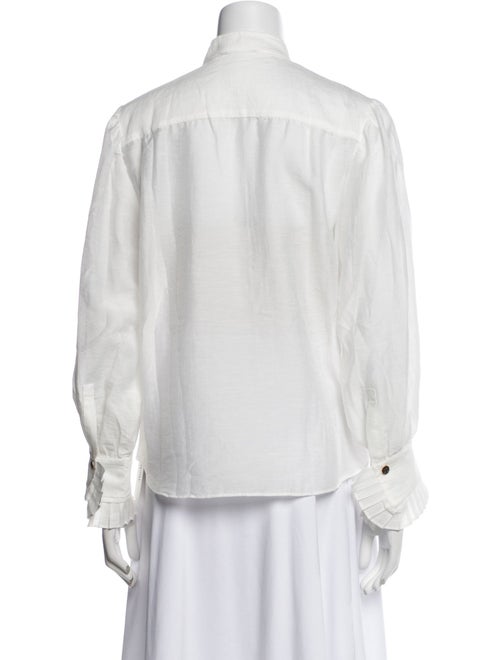 Sandro Long Sleeve Button-Up Top