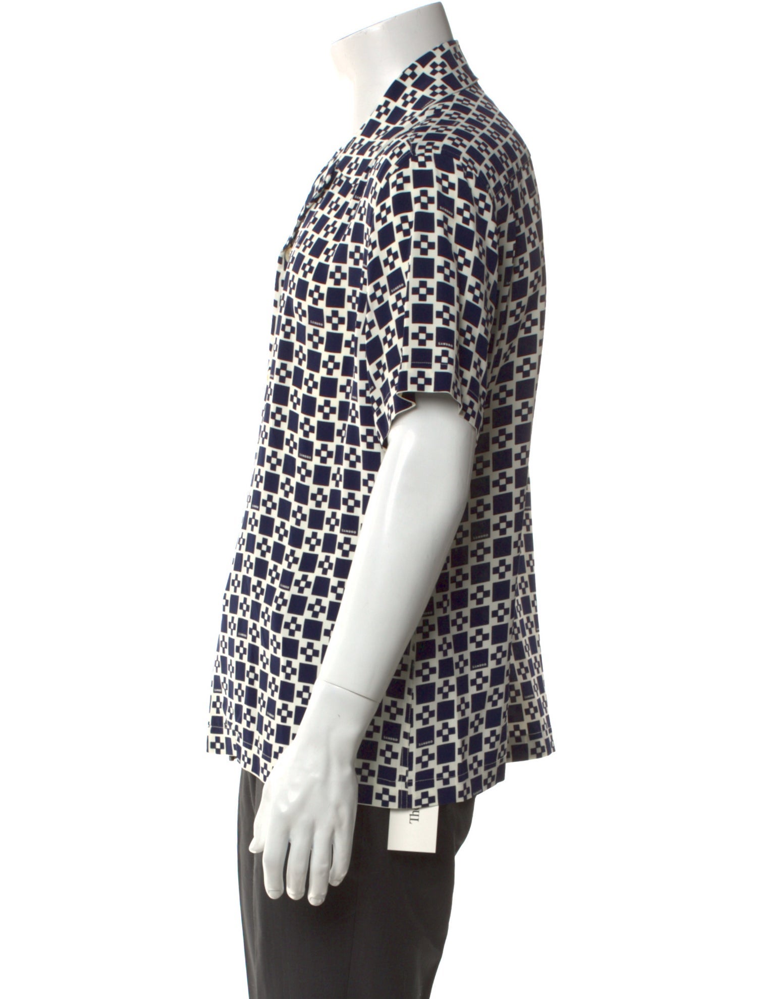 Sandro Printed Short Sleeve Shirt