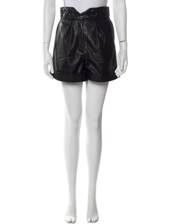 Sandro Leather Mini Shorts