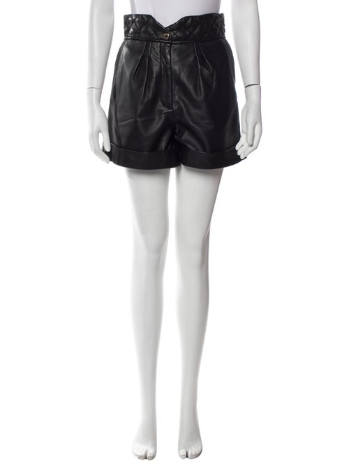 Sandro Leather Mini Shorts