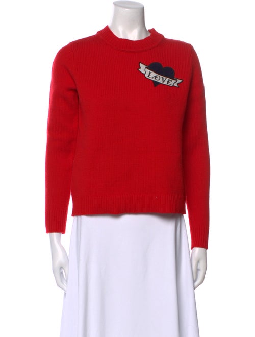 Sandro Wool Graphic Print Sweater