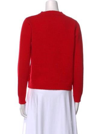 Sandro Wool Graphic Print Sweater