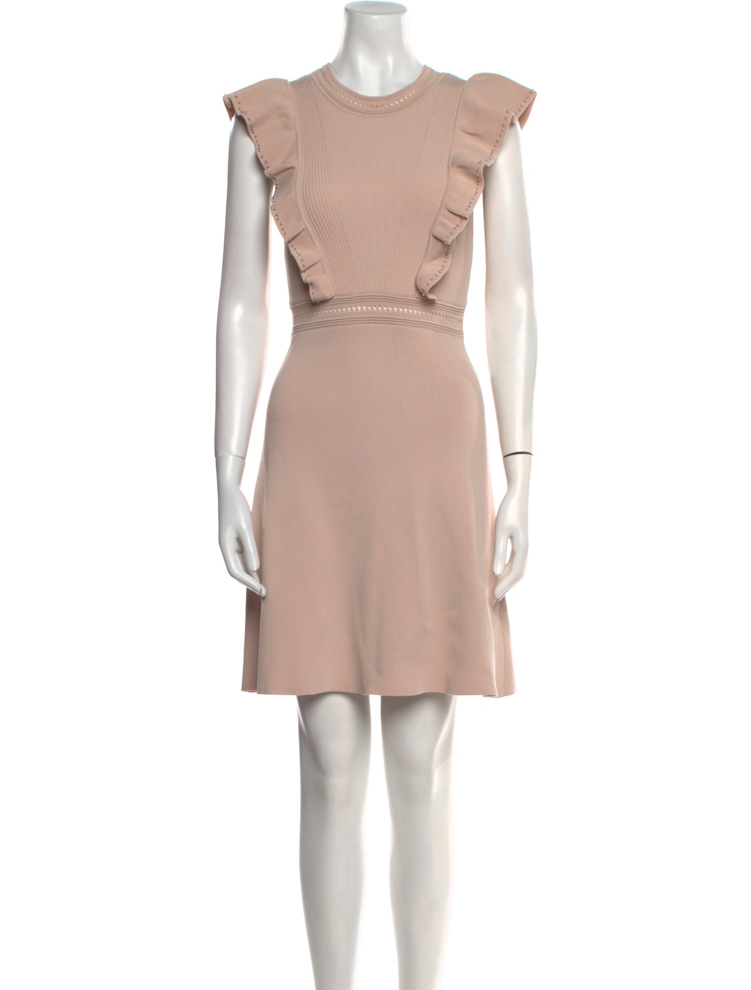 Sandro Crew Neck Mini Dress