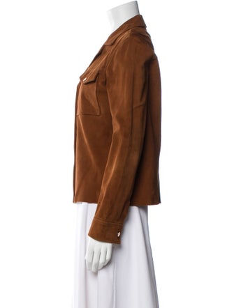 Sandro Goat Leather Utility Jacket