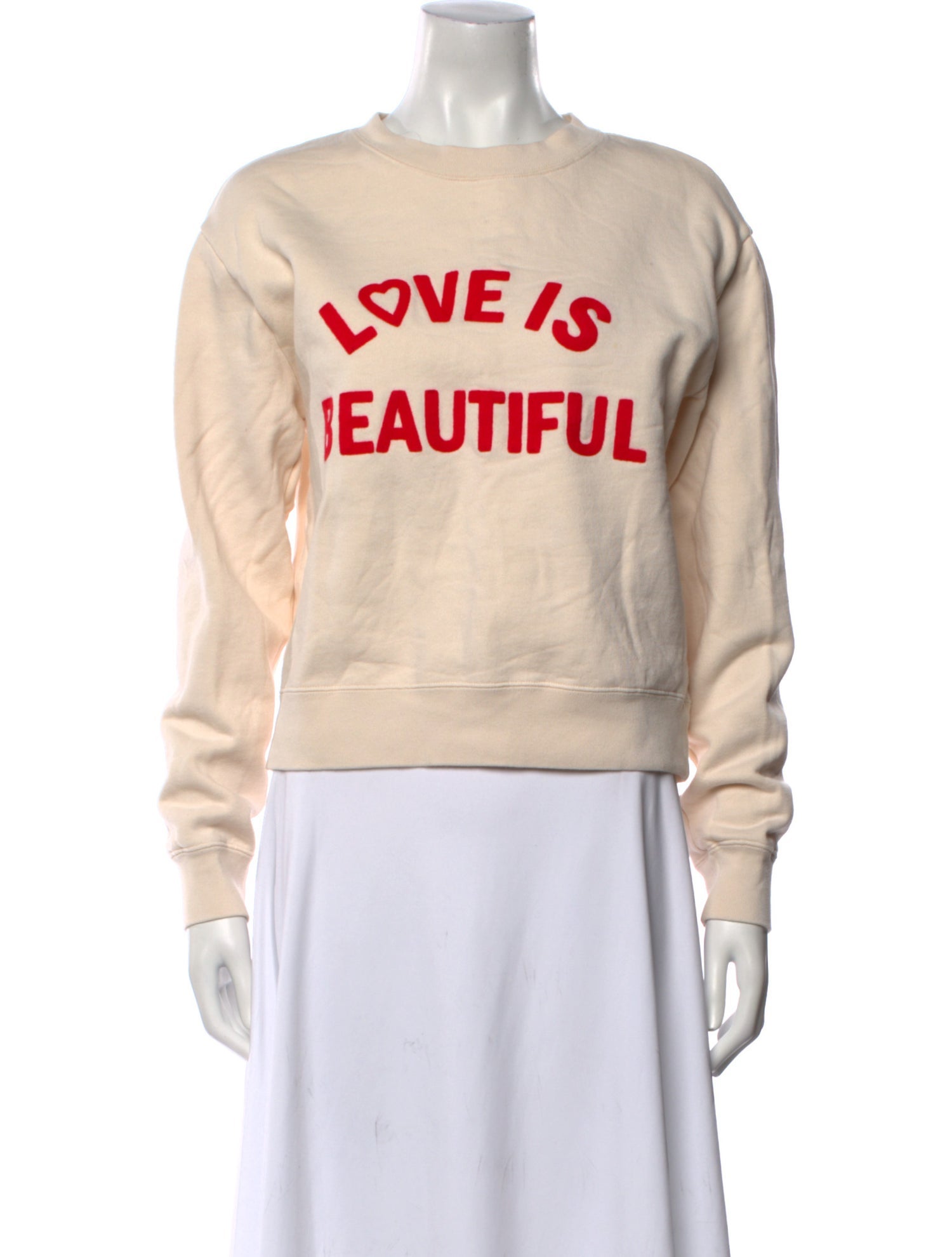 Sandro Graphic Print Crew Neck Sweatshirt