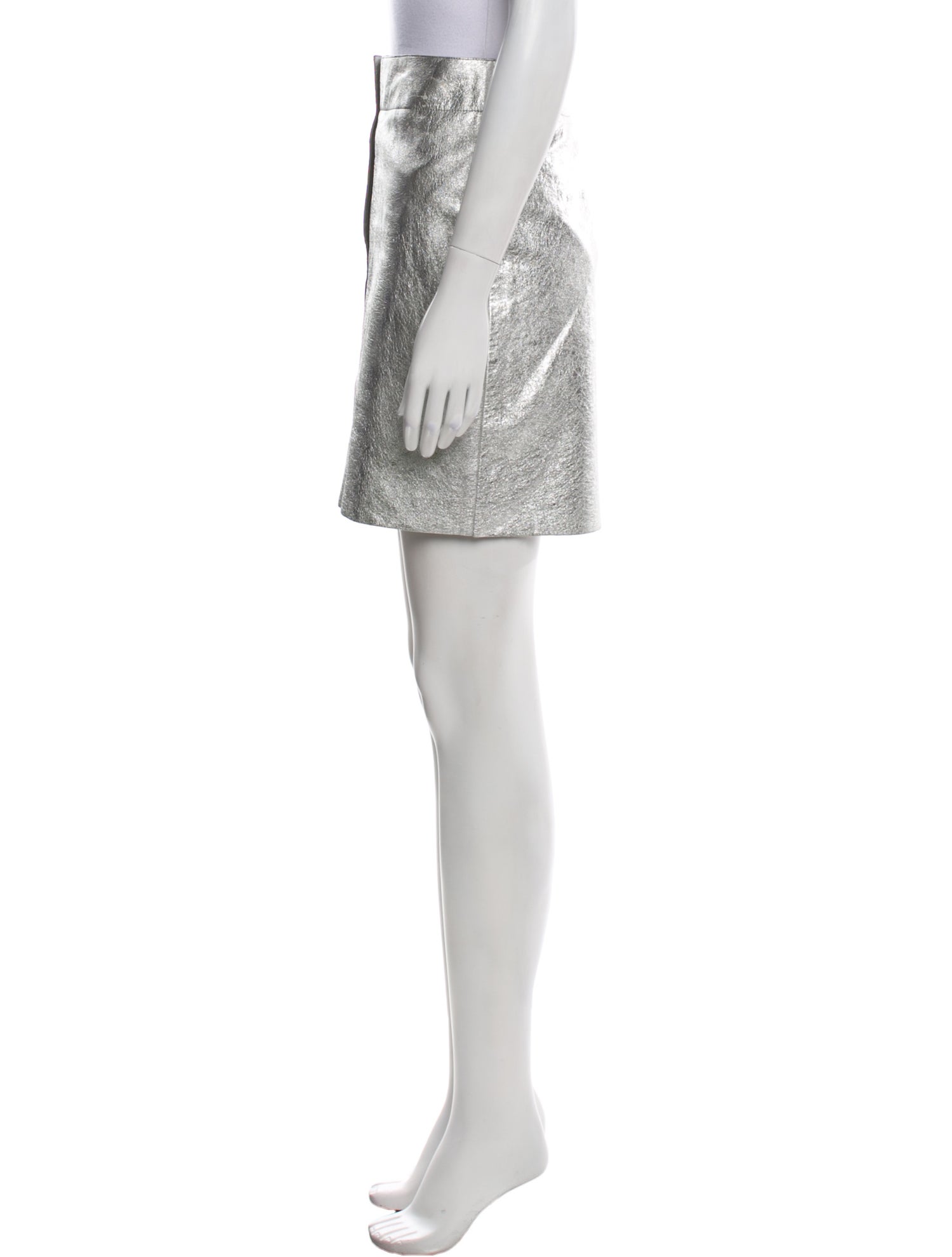 Sandro Lamb Leather Mini Skirt