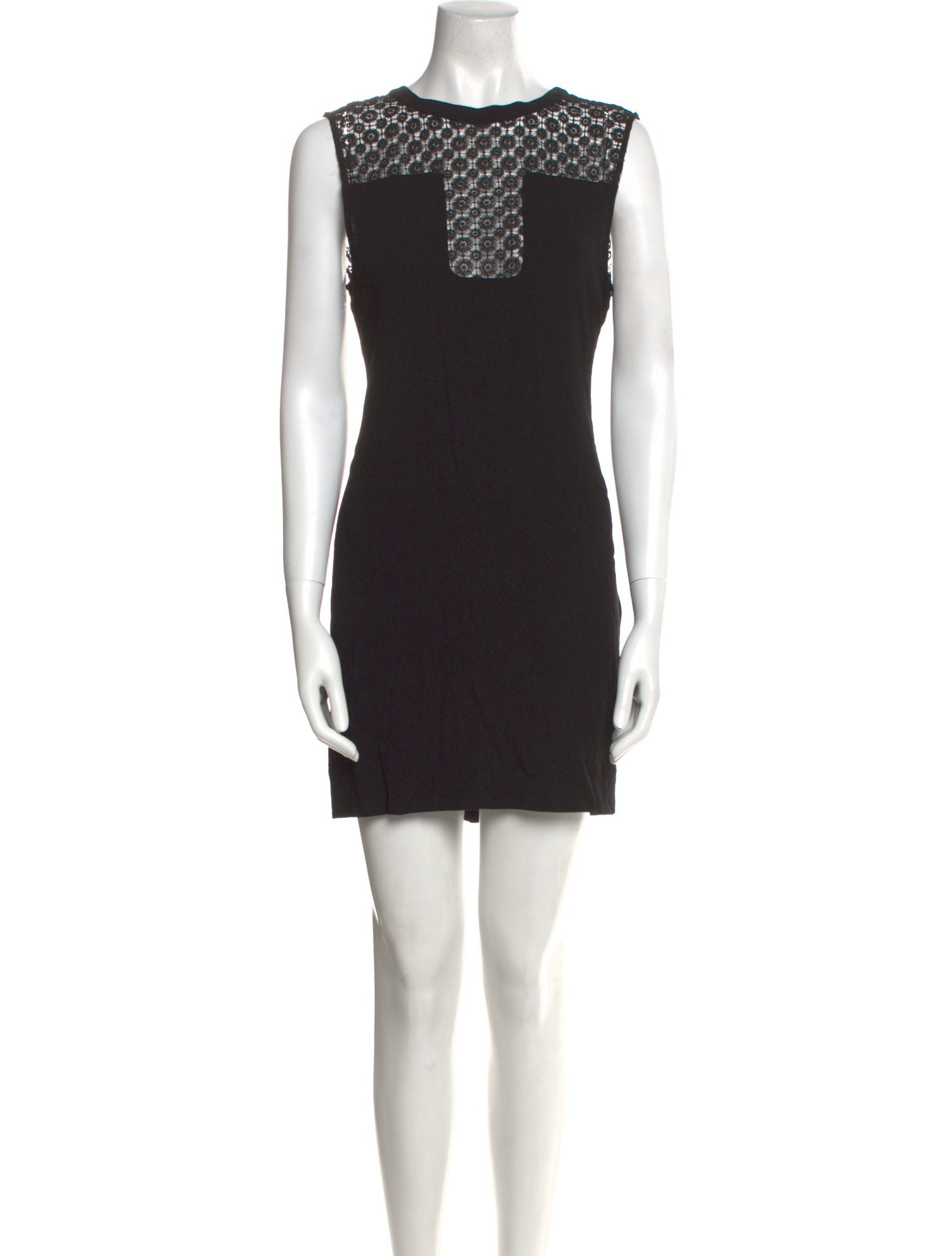 Sandro Crew Neck Mini Dress