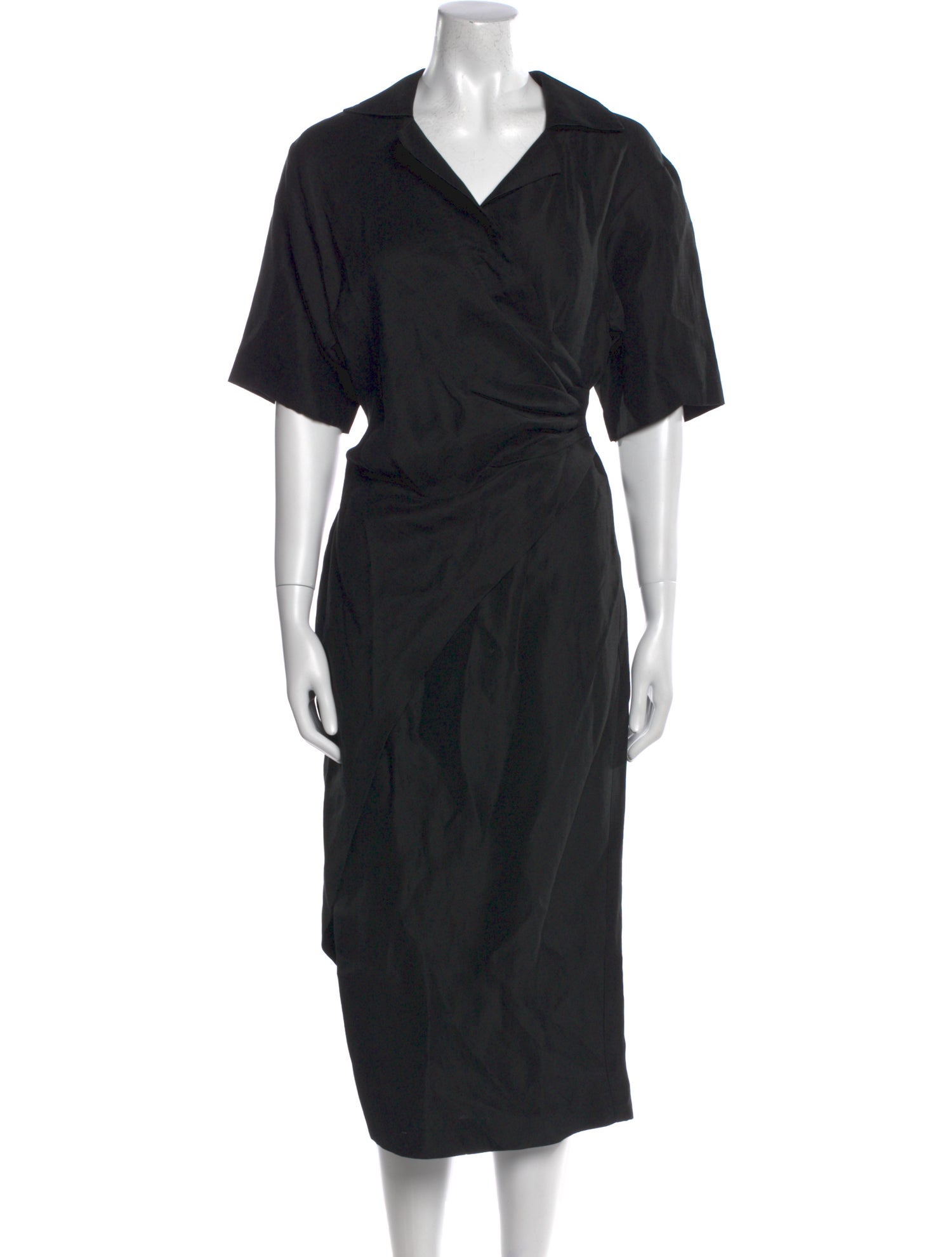 Sandro V-Neck Midi Length Dress