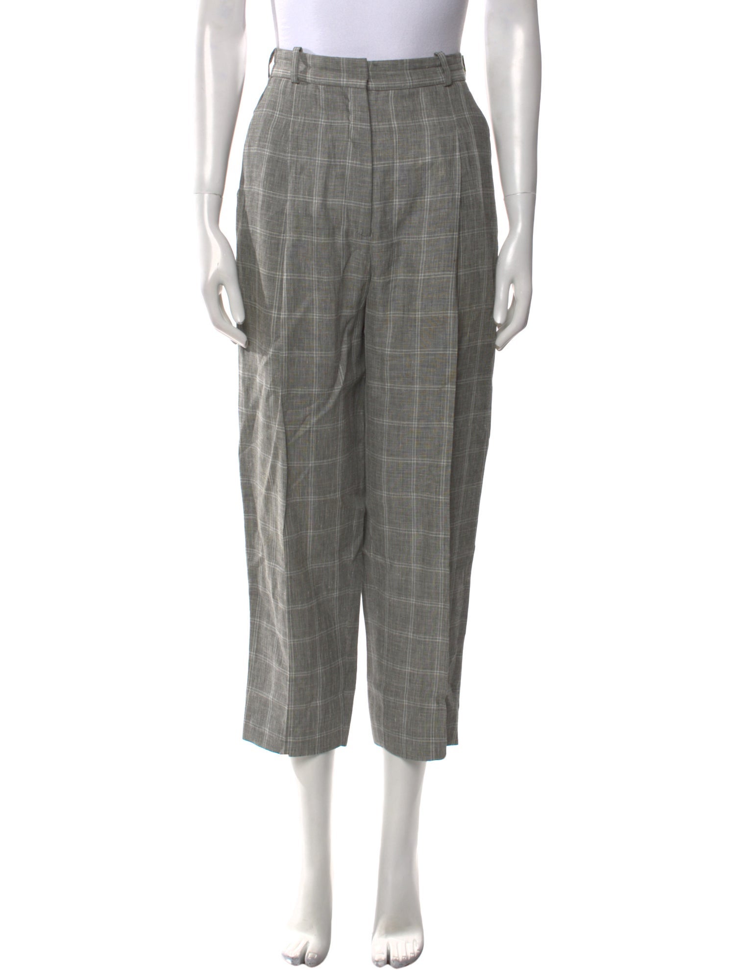 Sandro Linen Straight Leg Pants