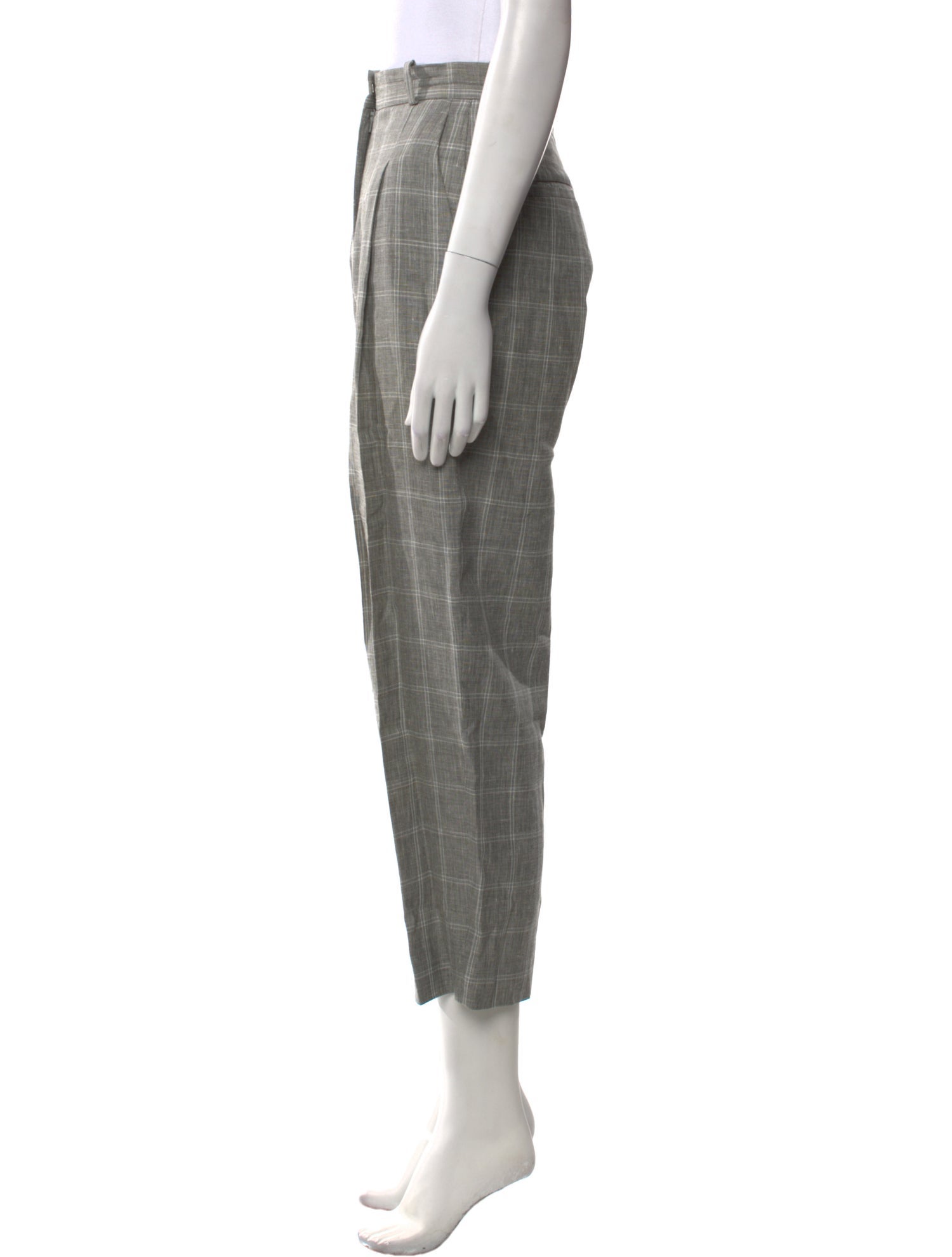 Sandro Linen Straight Leg Pants