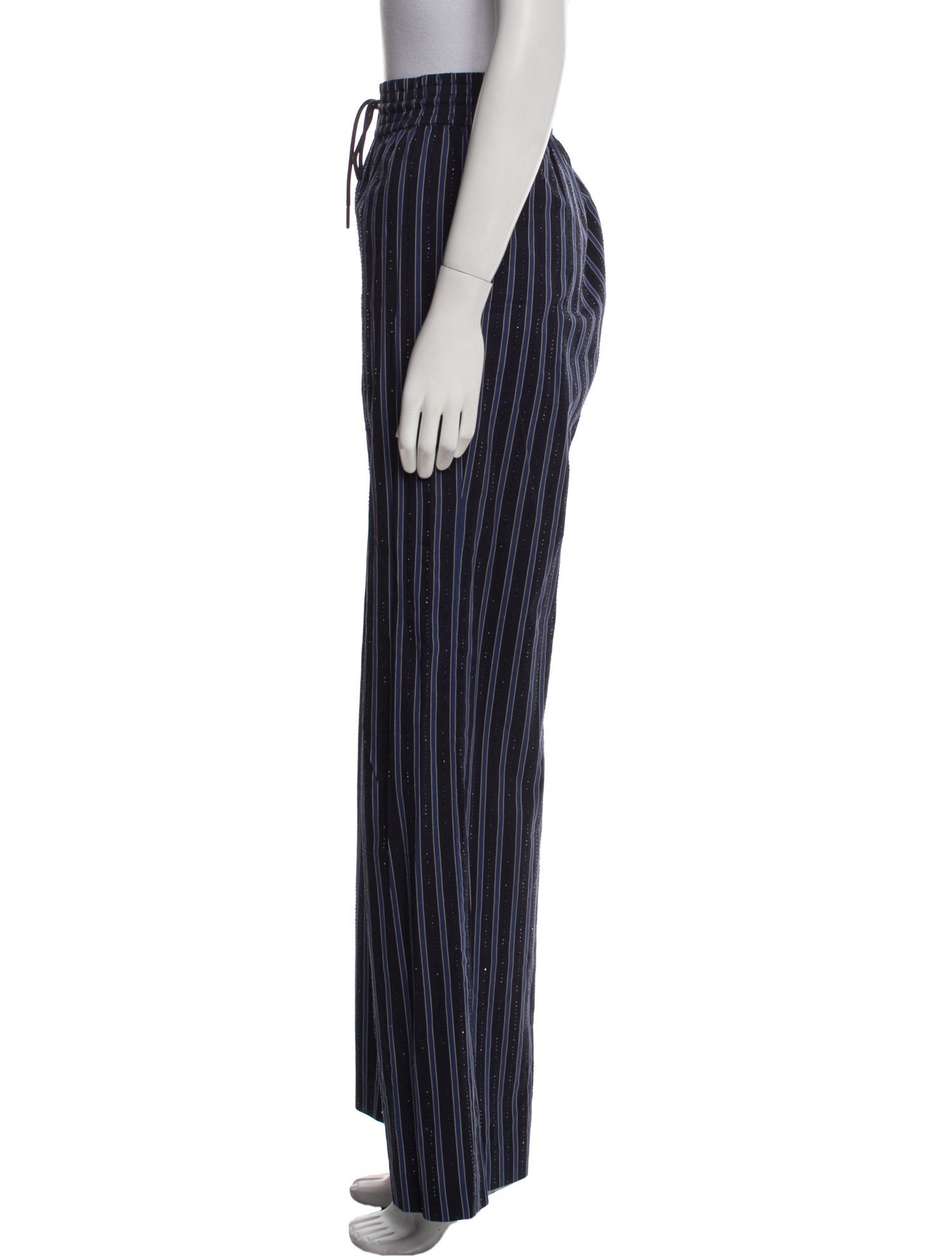 Sandro Striped Wide Leg Pants
