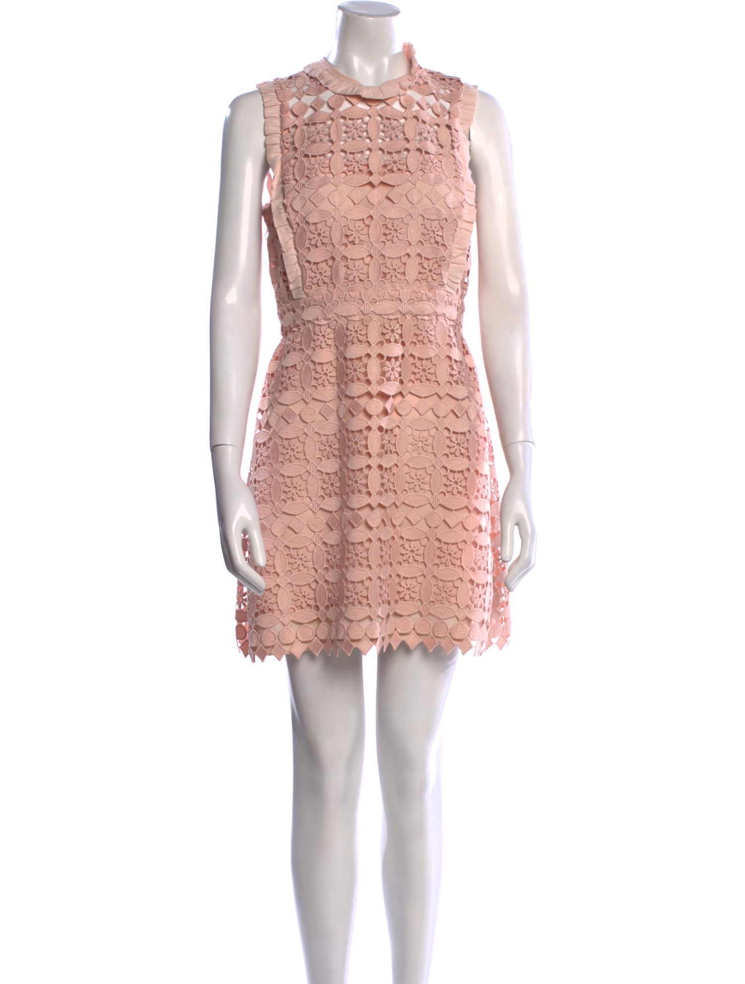 Sandro Crew Neck Mini Dress