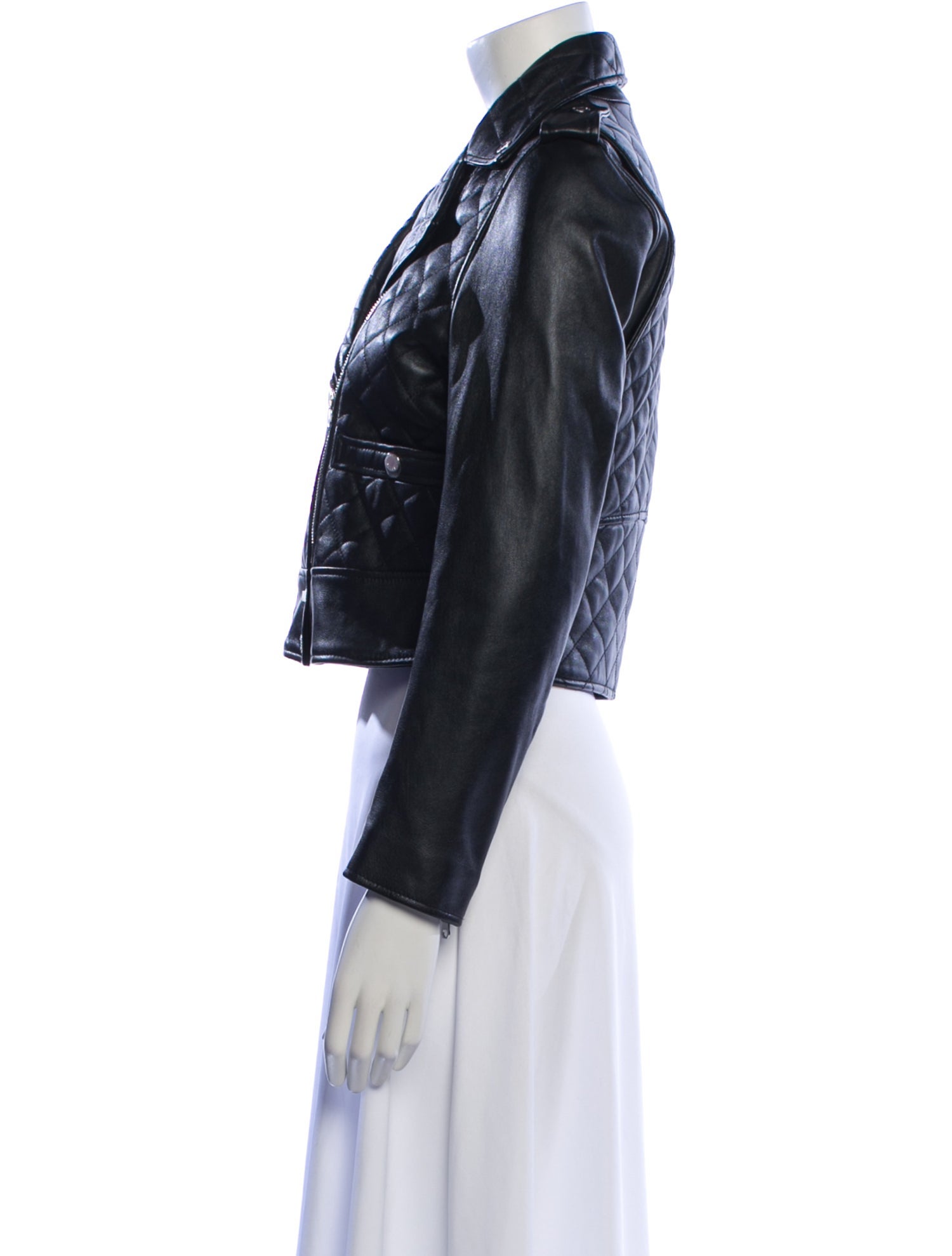 Sandro Leather Biker Jacket