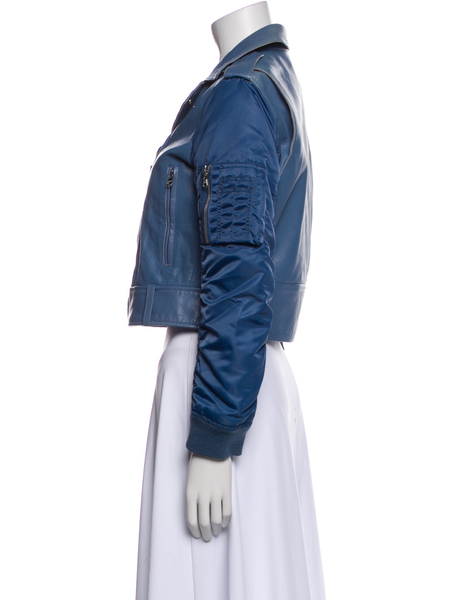 Sandro Faux Leather Biker Jacket