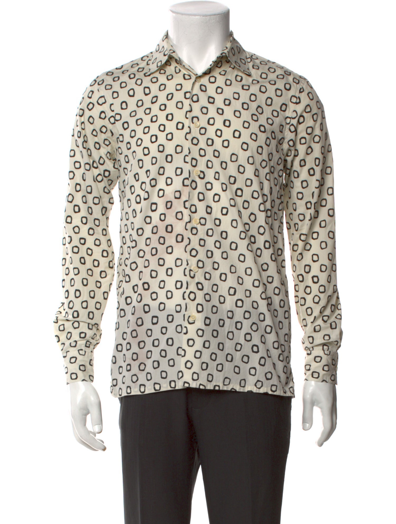 Sandro Printed Long Sleeve Shirt