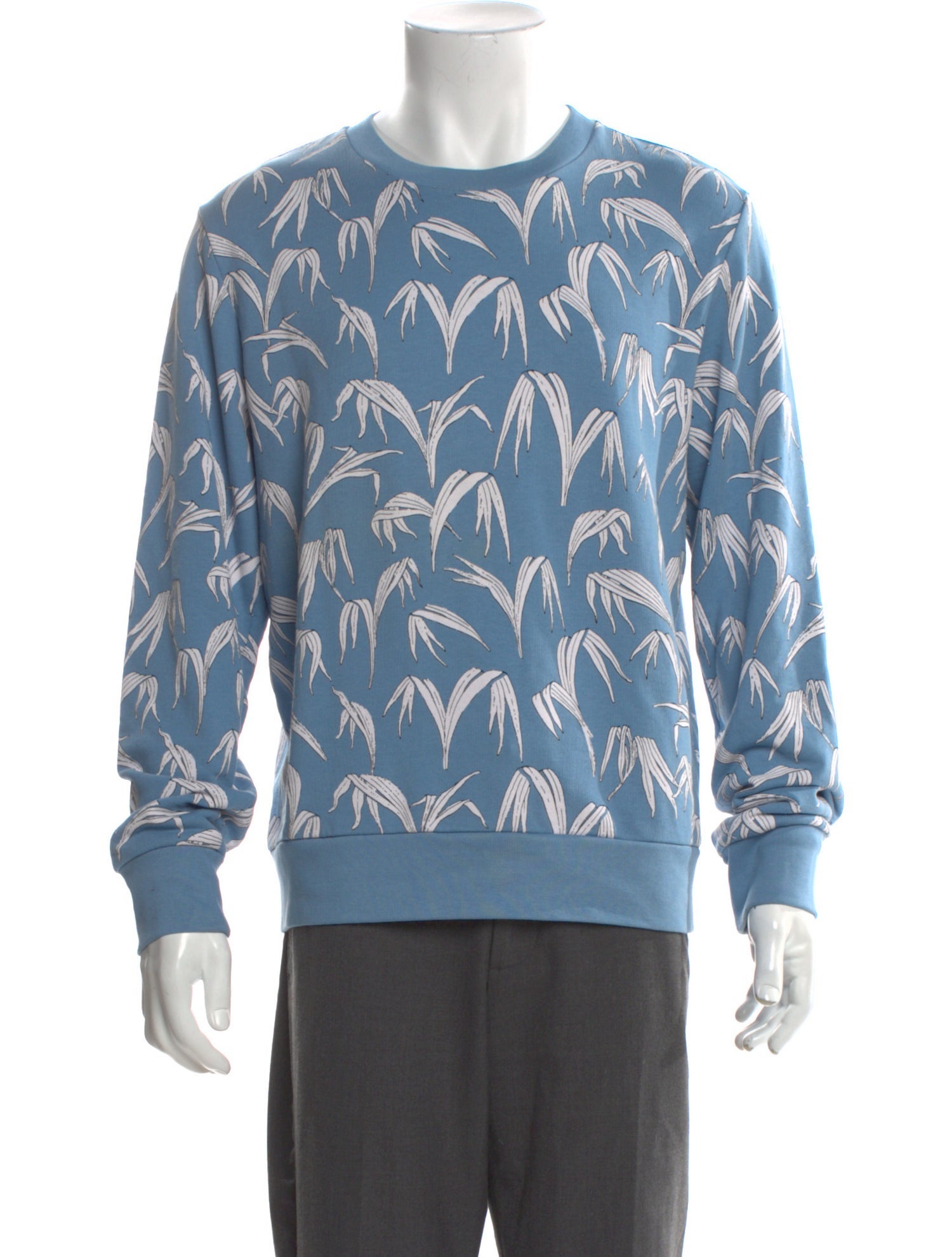 Sandro Printed Crew Neck Sweatshirt