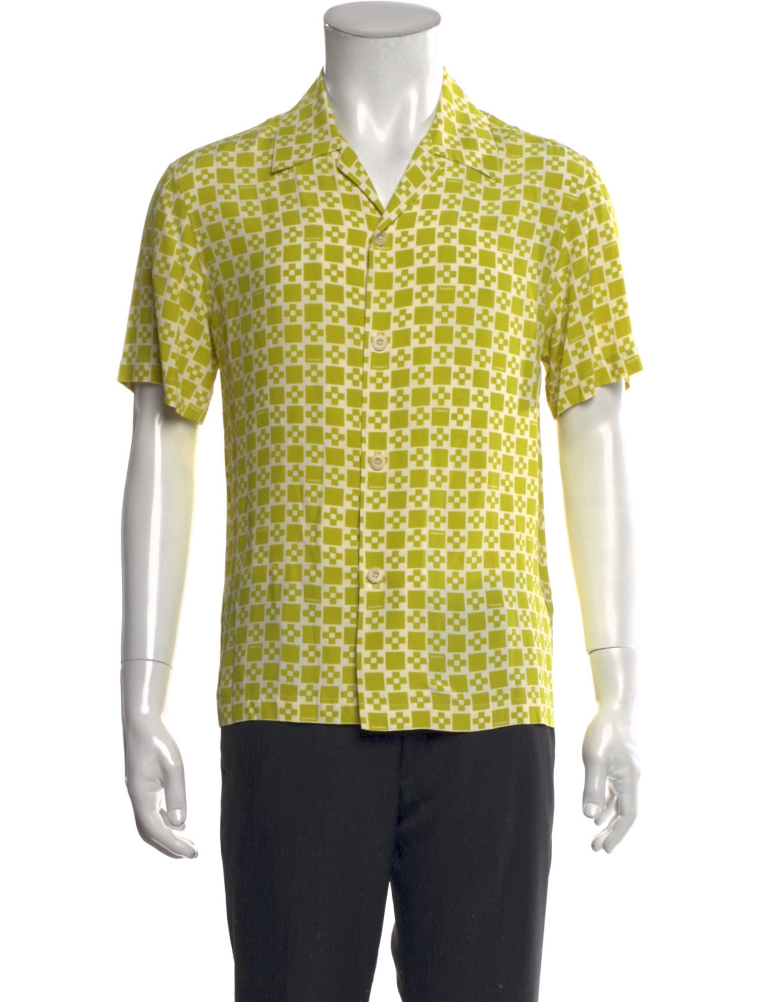 Sandro Printed Short Sleeve Shirt