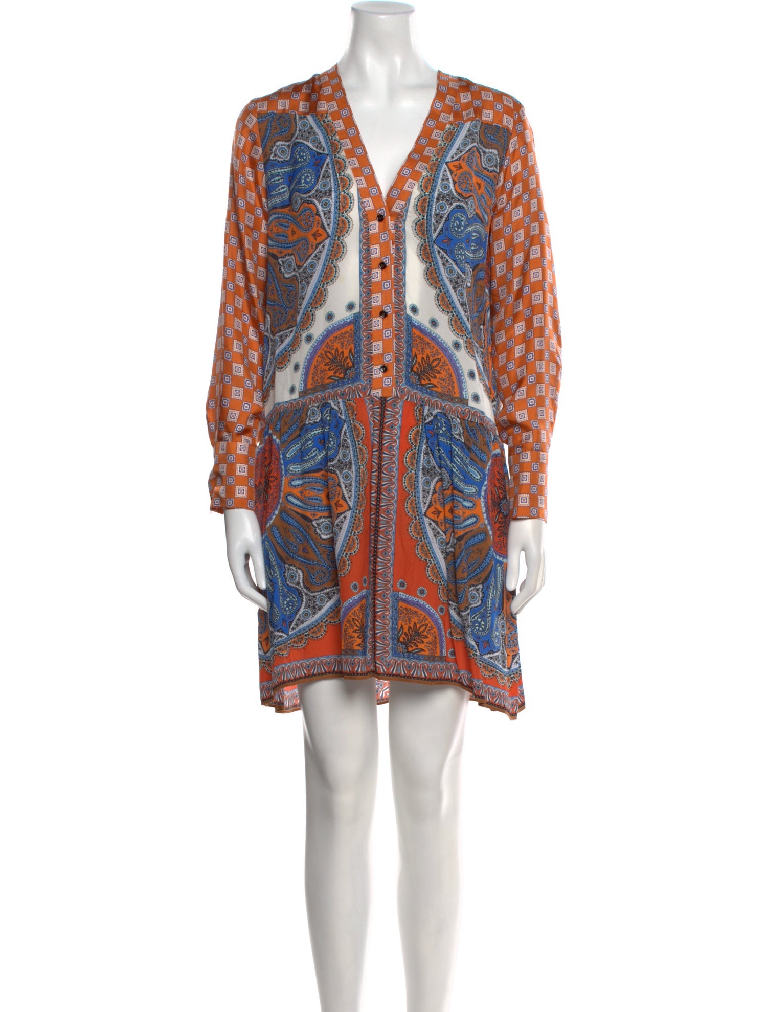 Sandro Paisley Print Mini Dress