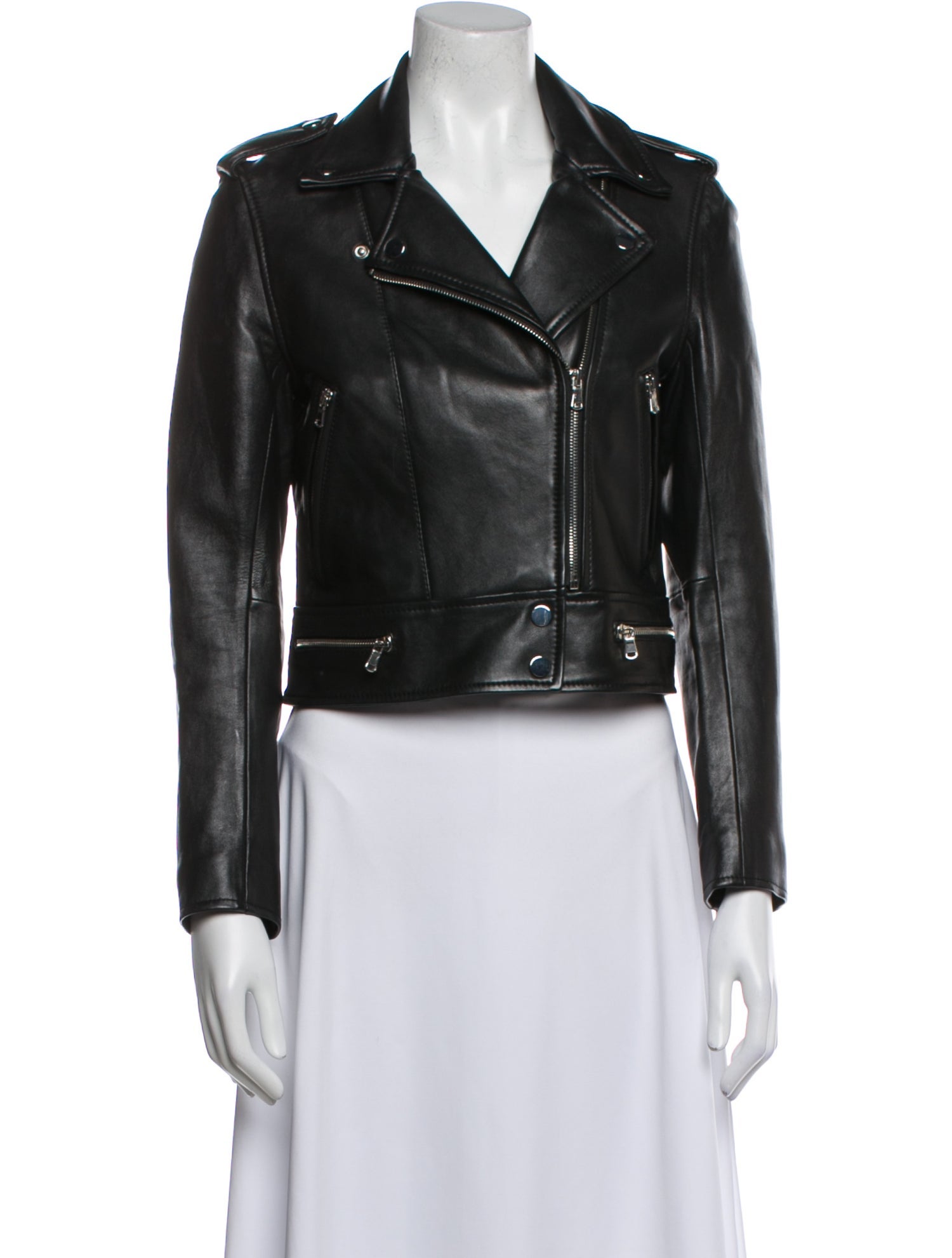 Sandro Leather Biker Jacket
