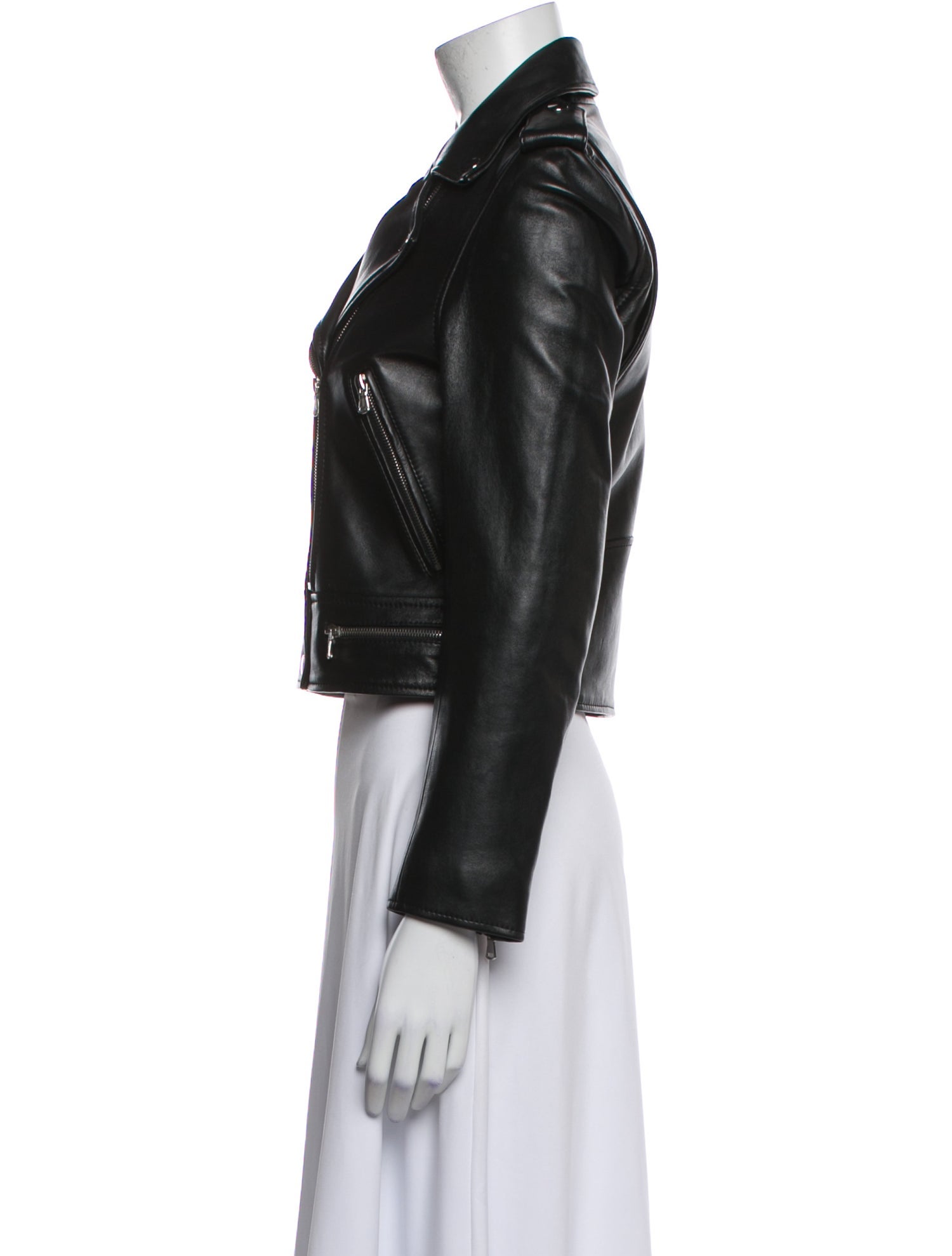 Sandro Leather Biker Jacket