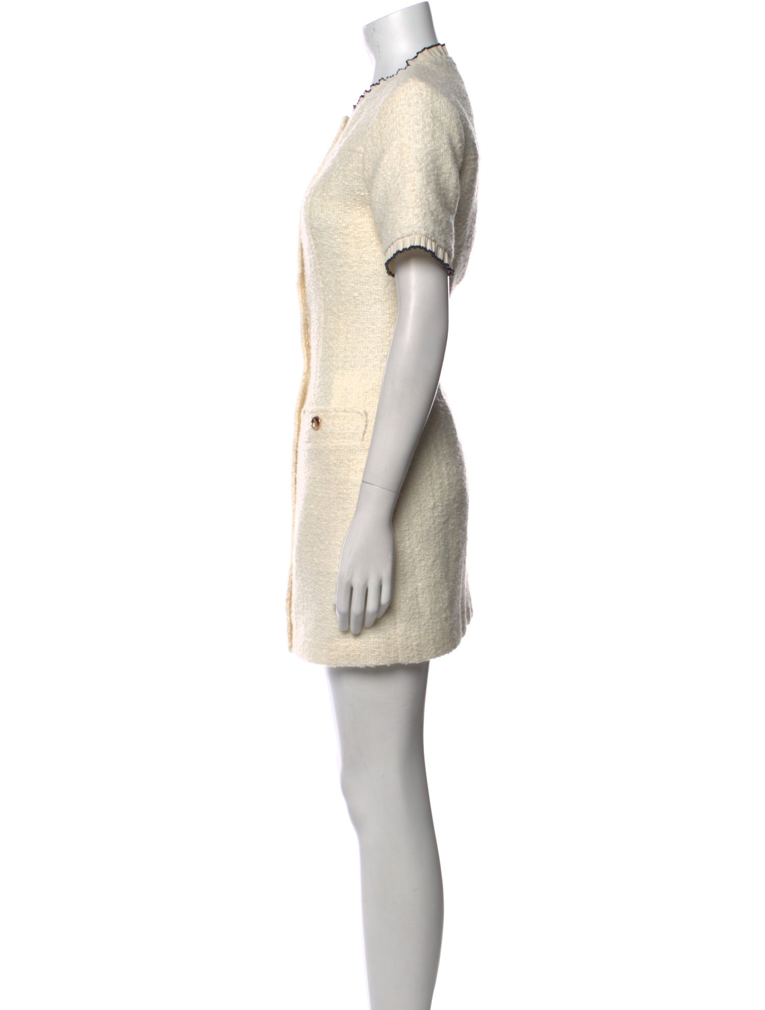 Sandro Tweed Mini Dress - Neutrals Dresses, Clothing - WS2209902 | The  RealReal