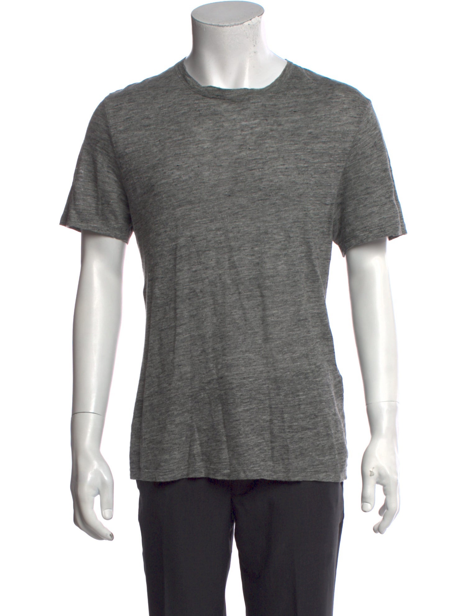Sandro Linen Crew Neck T-Shirt