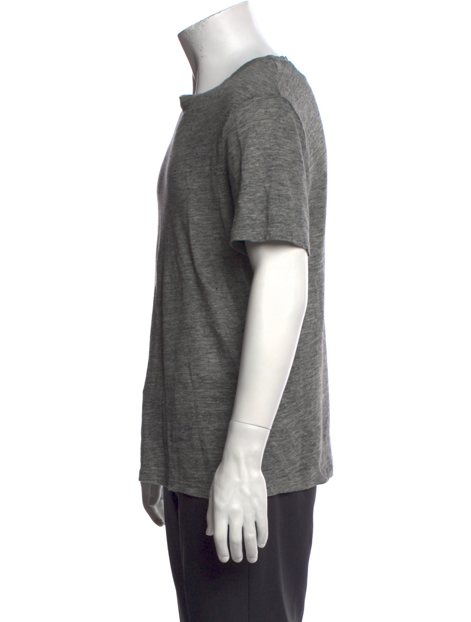 Sandro Linen Crew Neck T-Shirt