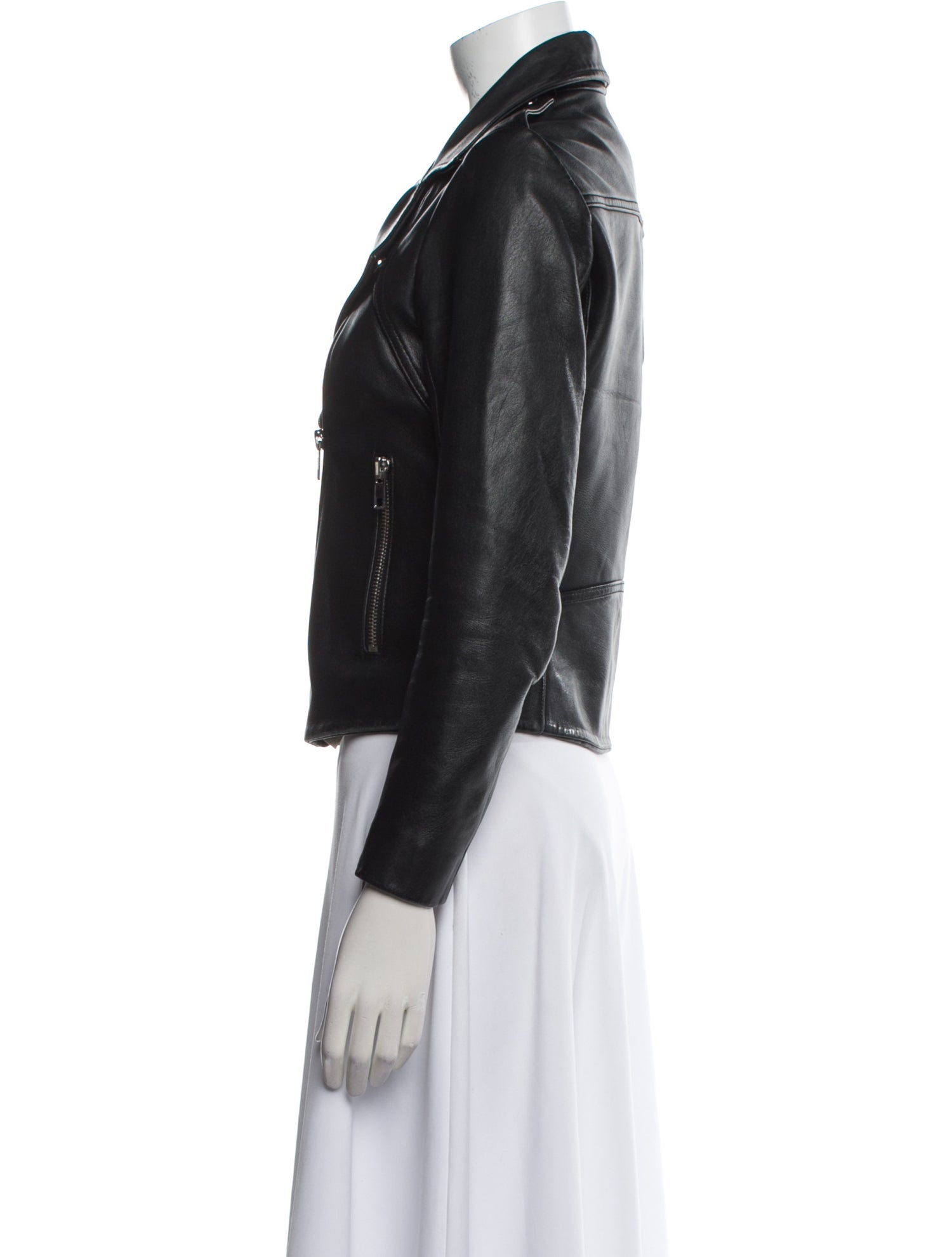 Sandro Leather Biker Jacket