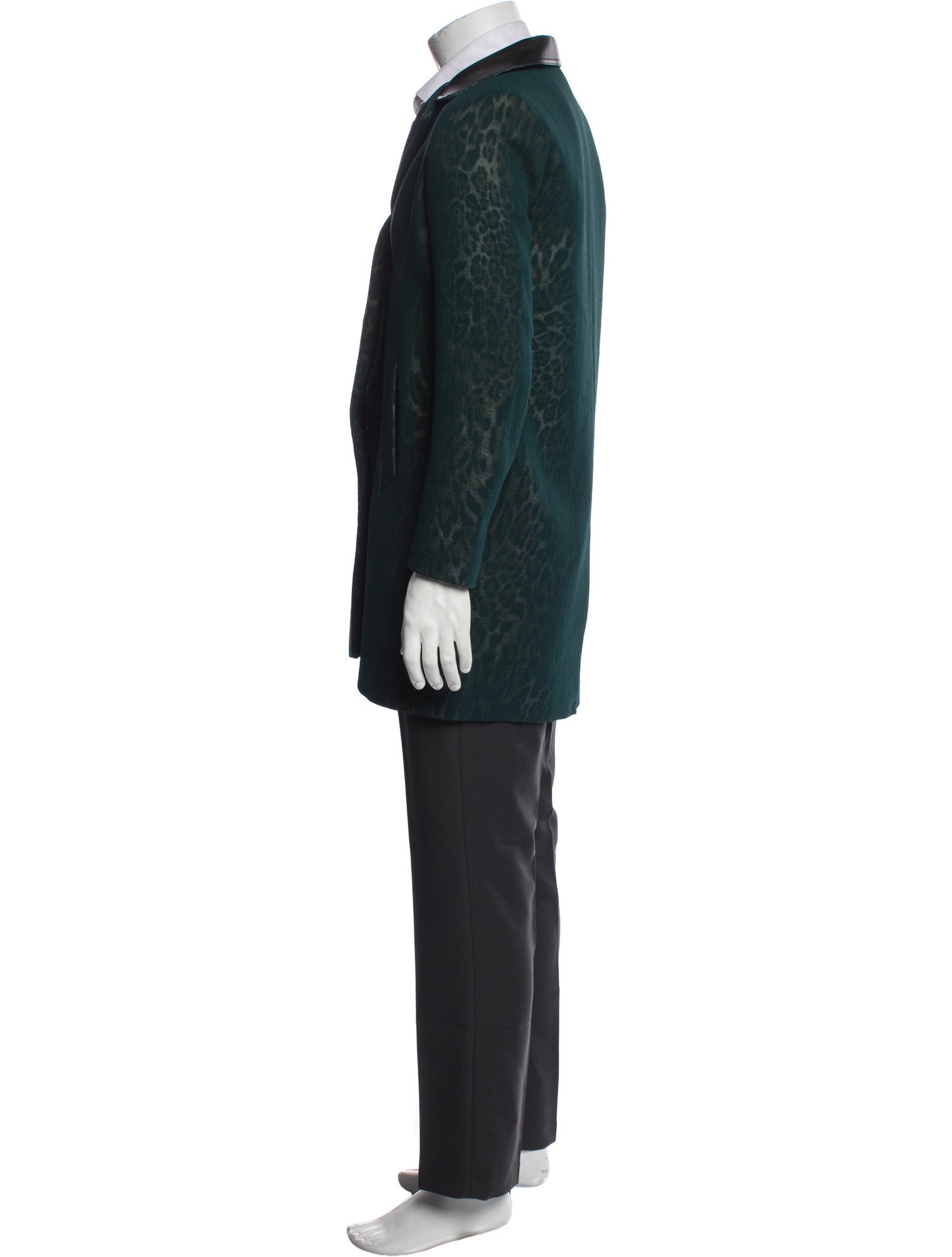 Sandro Animal Print Overcoat