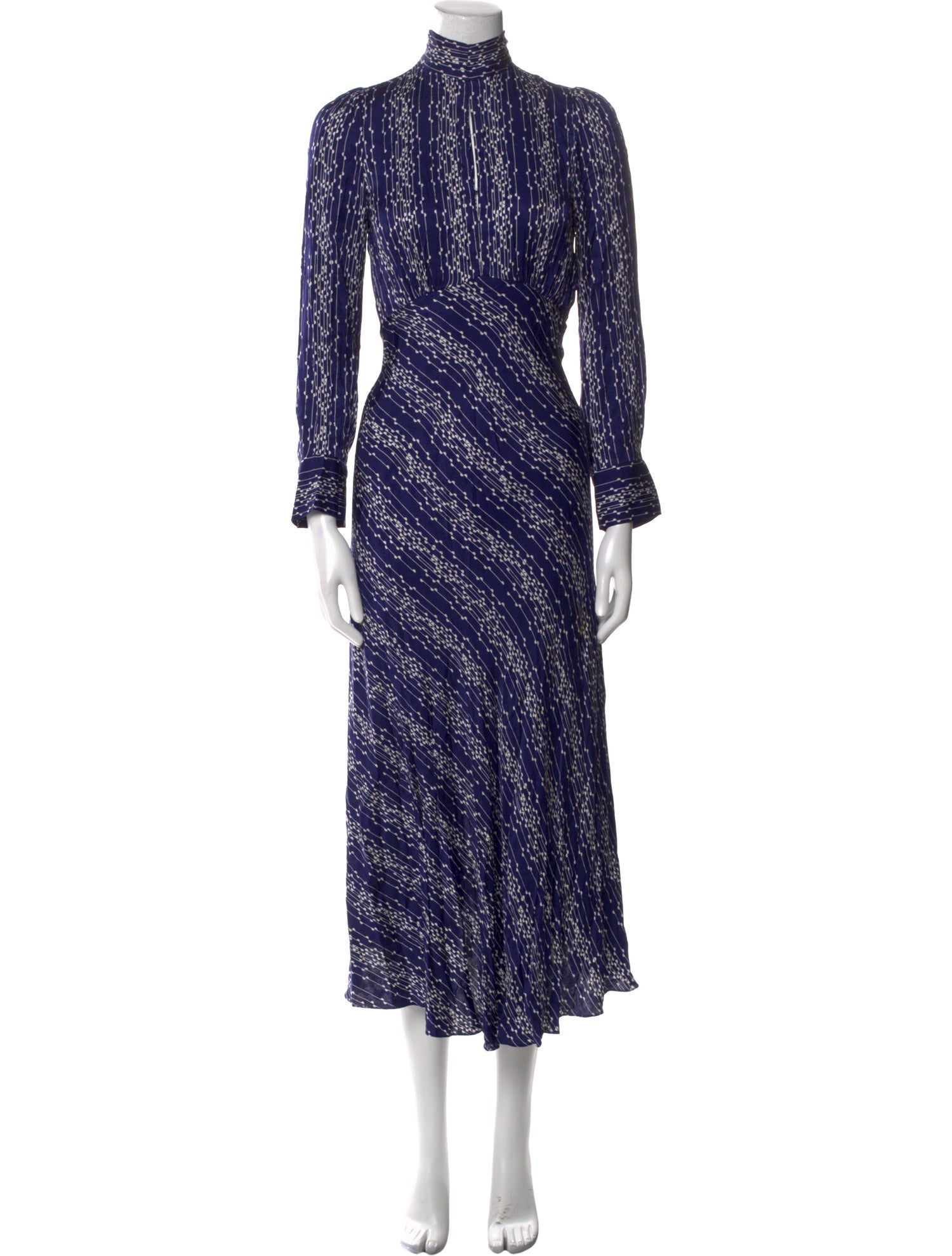 Sandro Printed Long Dress