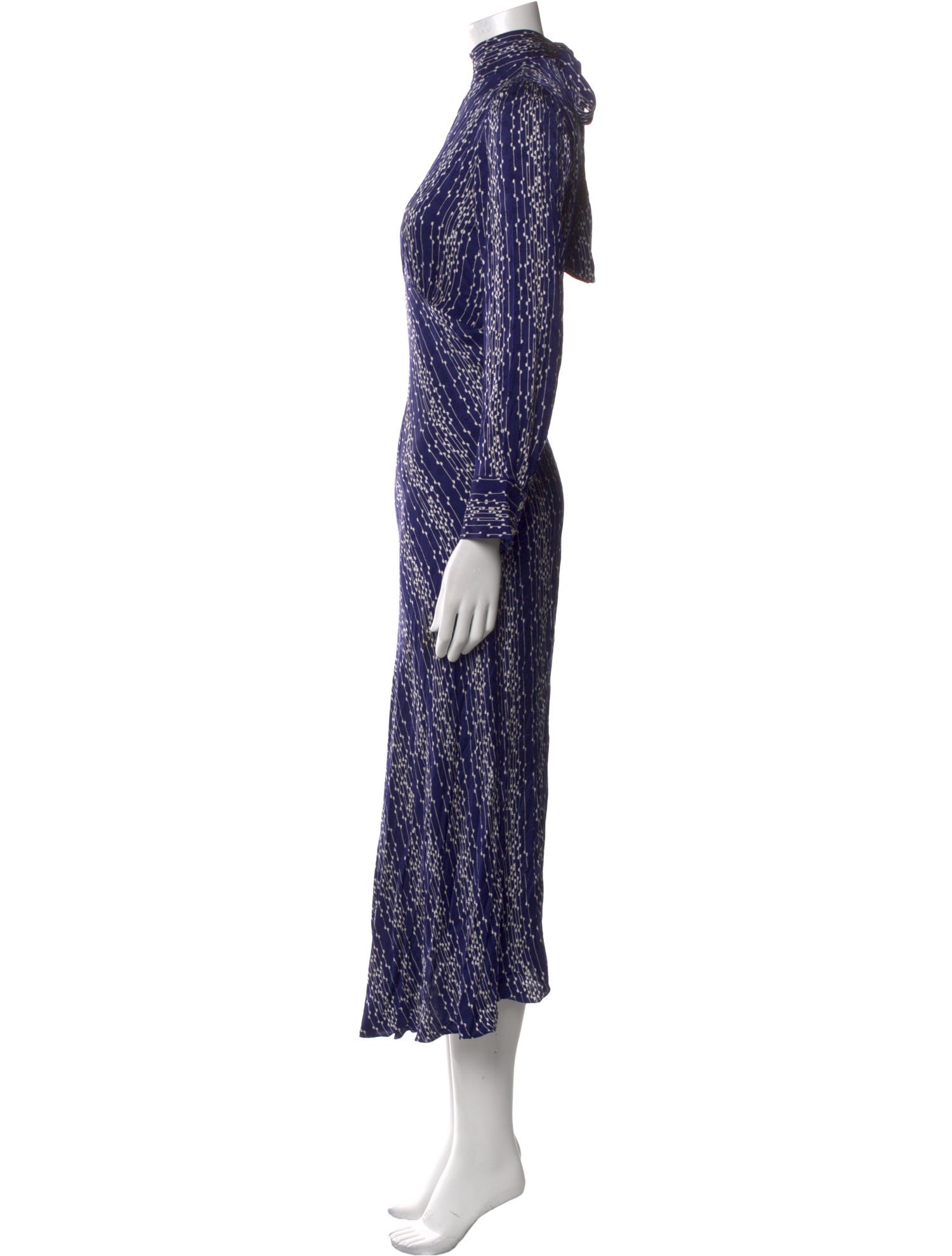 Sandro Printed Long Dress