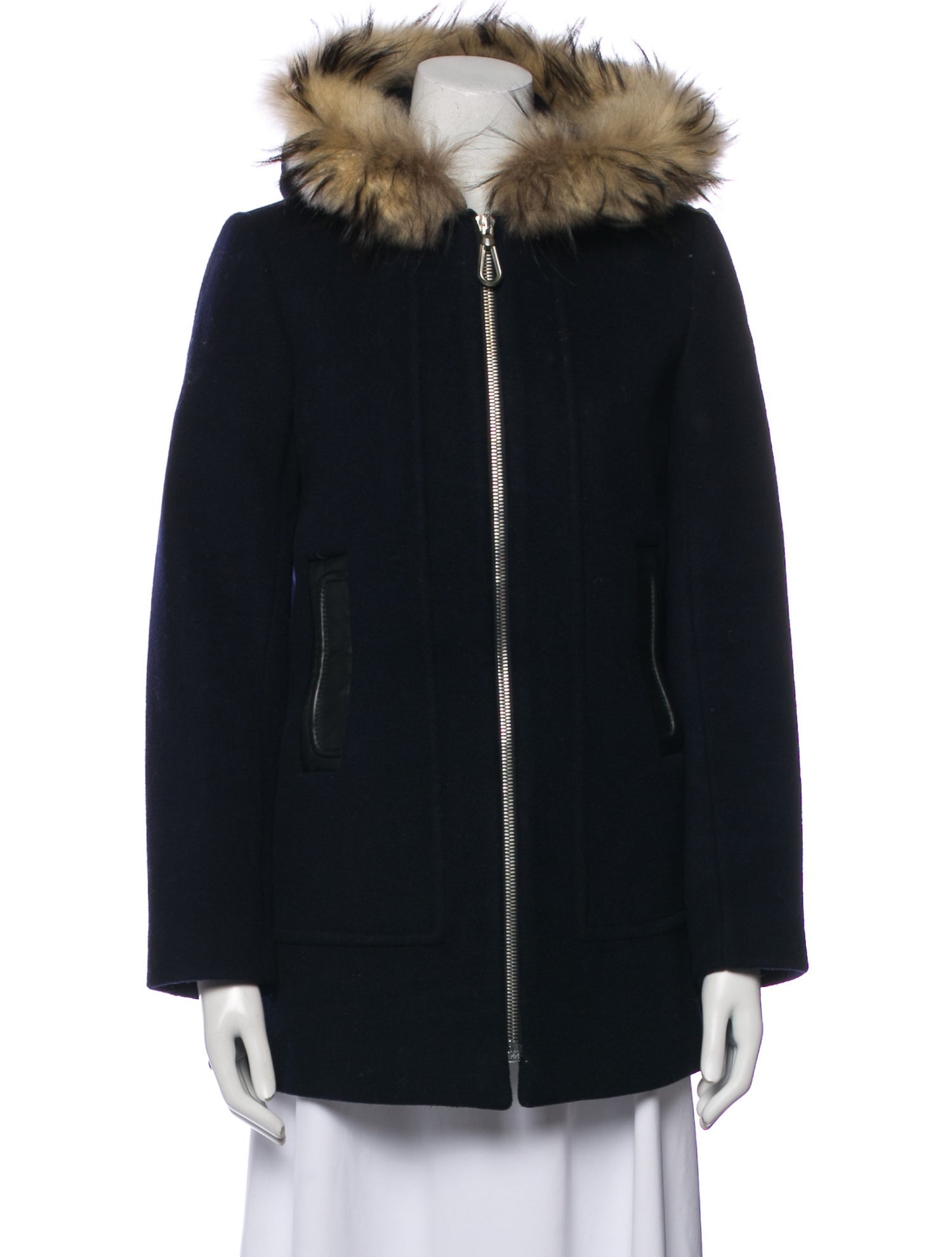 Sandro Wool Faux Fur Vest