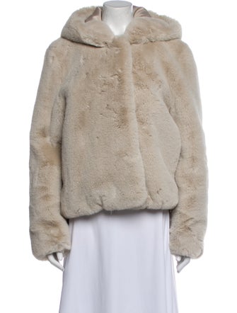 Sandro Faux Fur Jacket