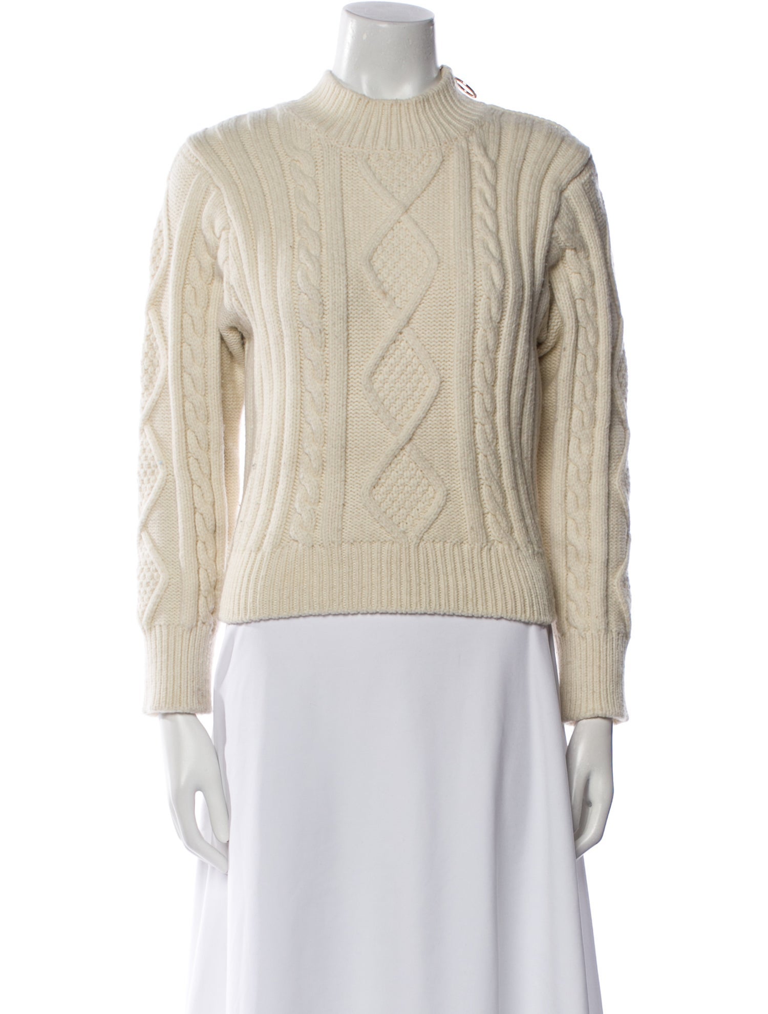 Sandro Wool Mock Neck Sweater