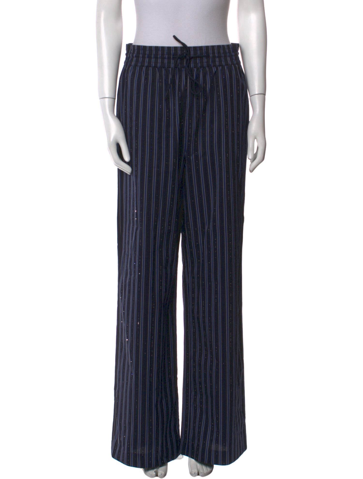 Sandro Striped Wide Leg Pants