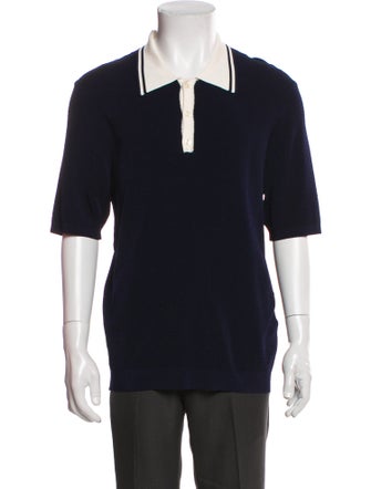 Sandro Collar Short Sleeve Polo Shirt