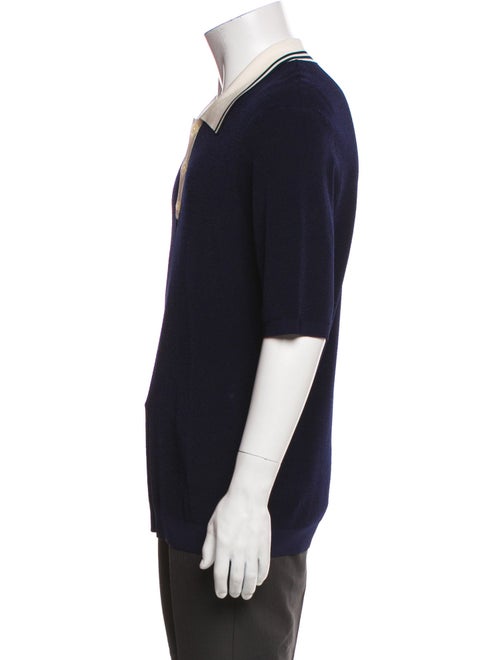 Sandro Collar Short Sleeve Polo Shirt