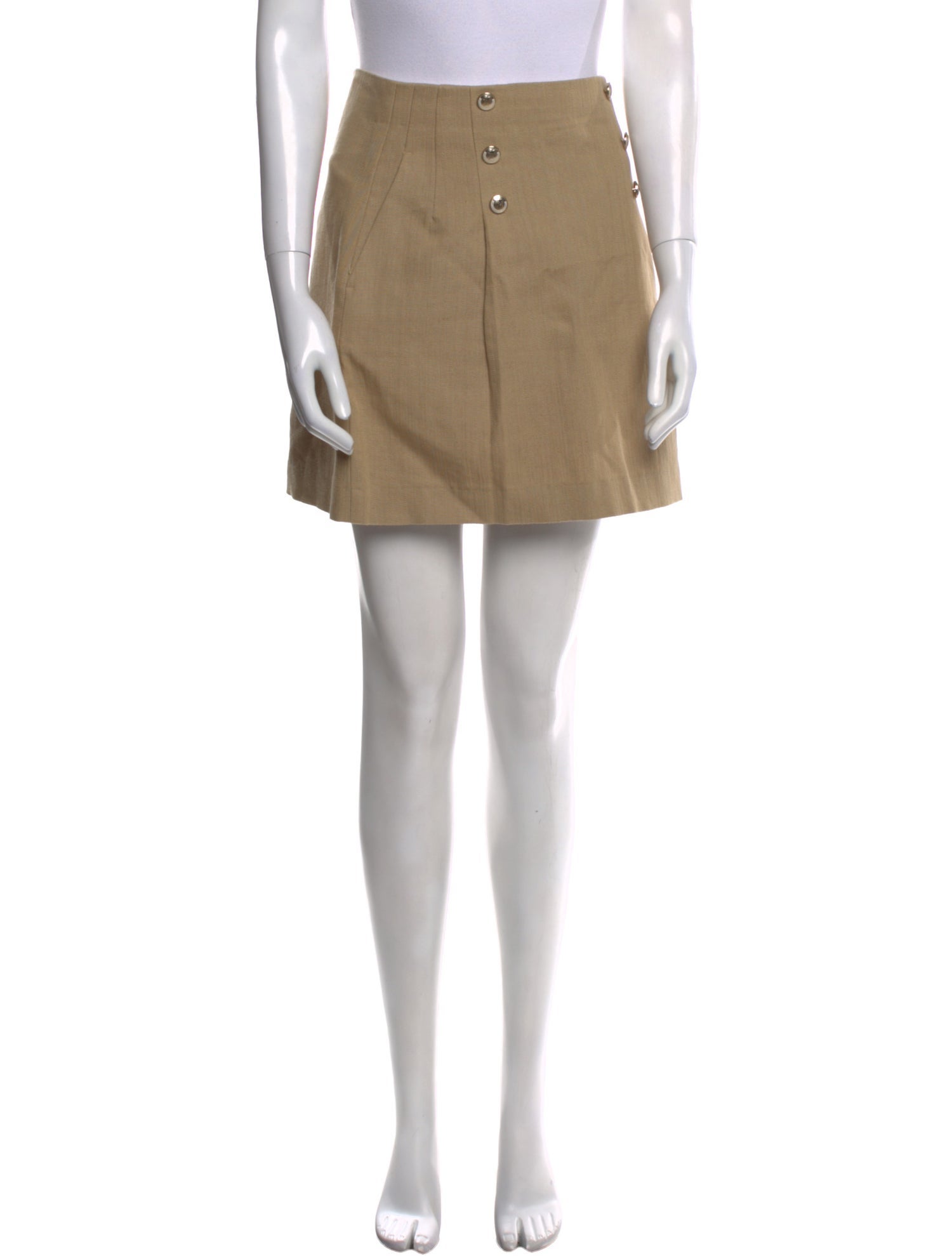 Sandro Pleated Accents Mini Skirt