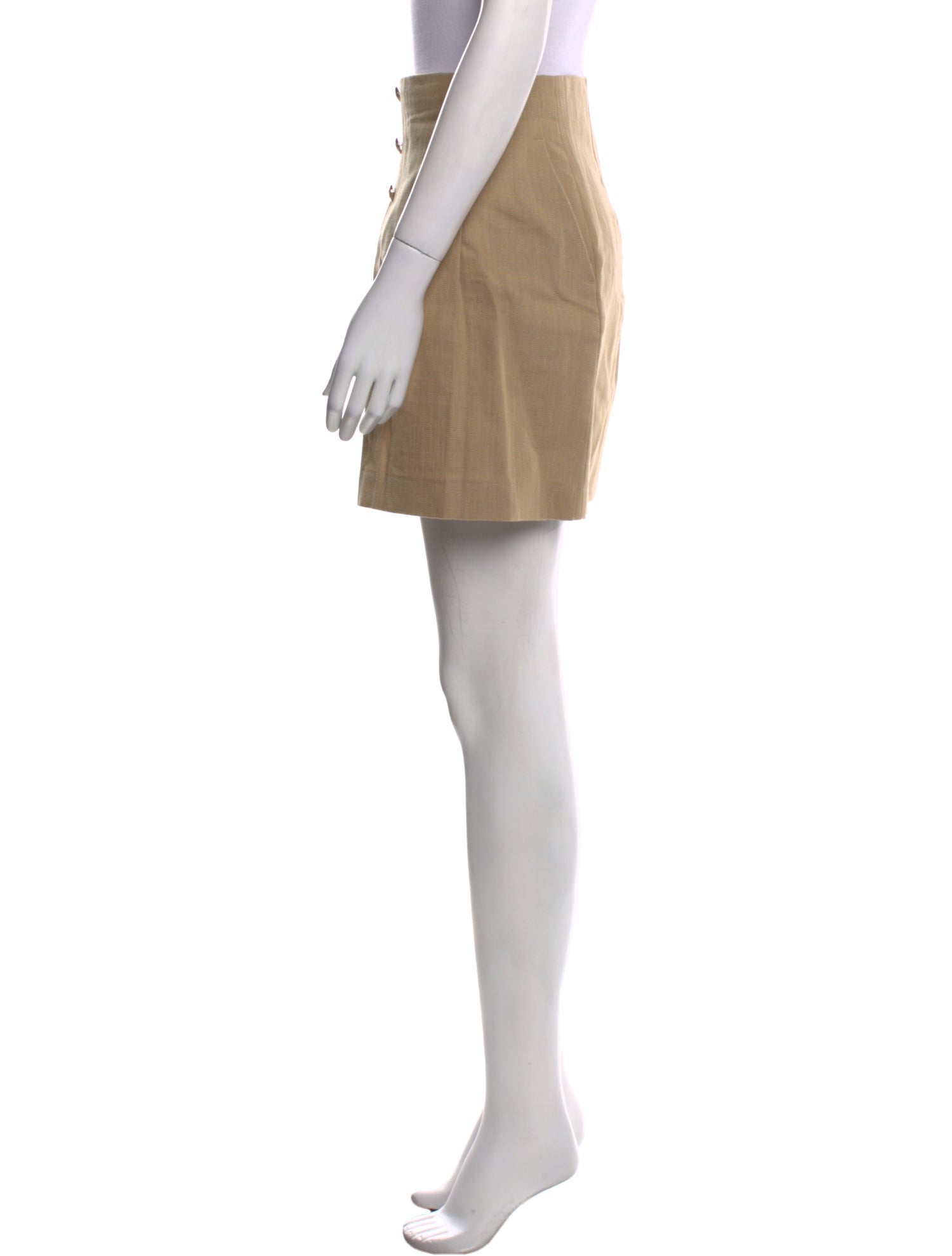 Sandro Pleated Accents Mini Skirt