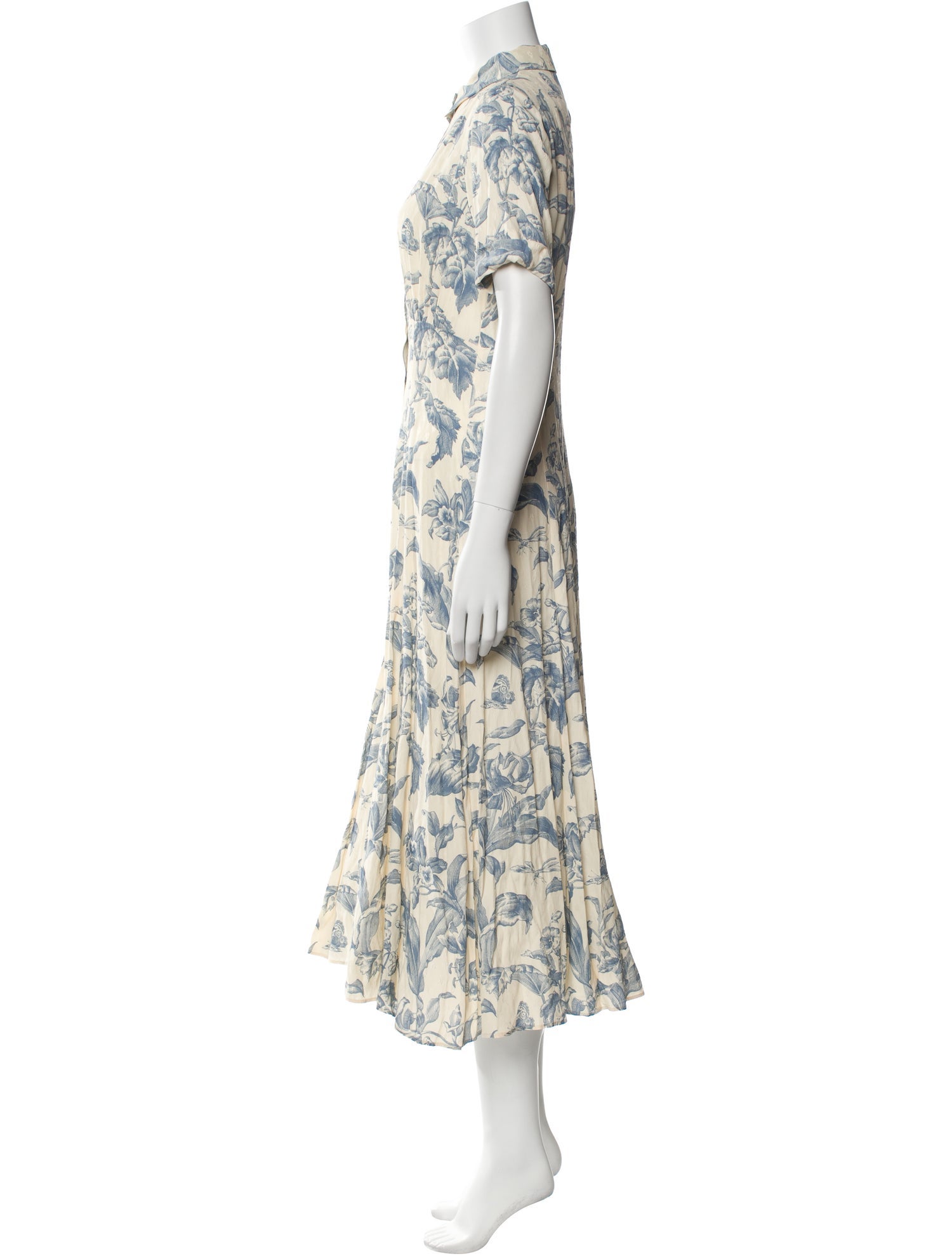 Sandro Floral Print Long Dress w/ Tags