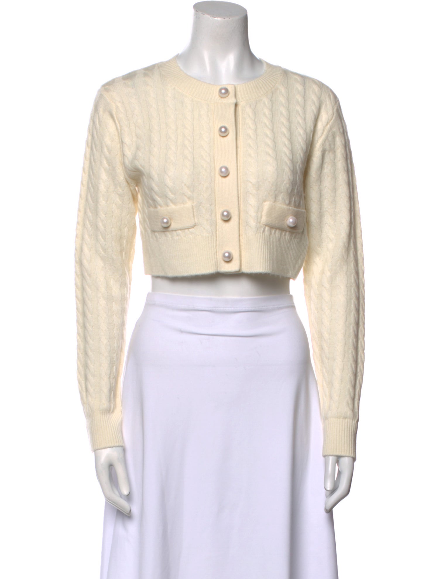 Sandro Cable Knit Crew Neck Sweater w/ Tags