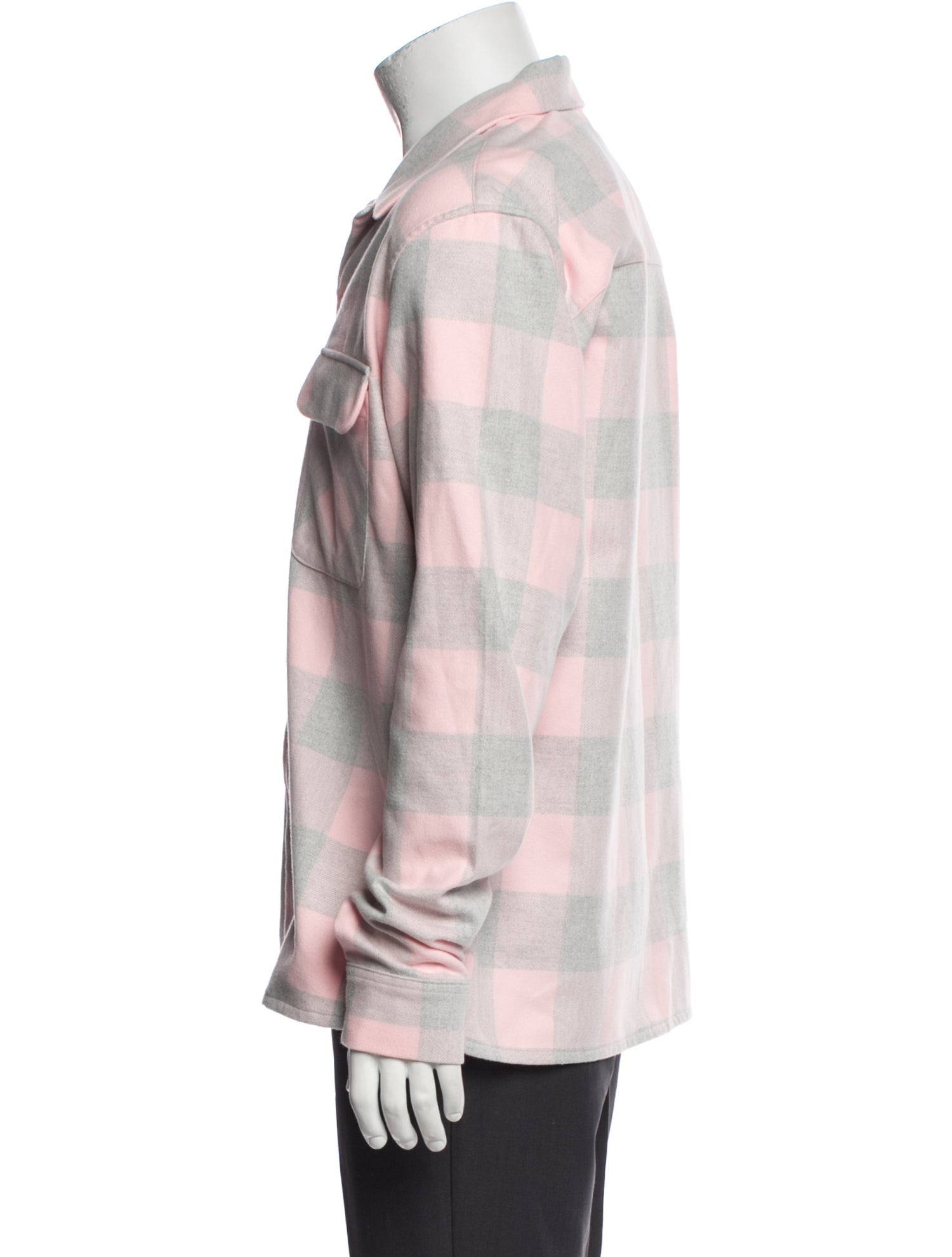 Sandro Plaid Print Long Sleeve Shirt