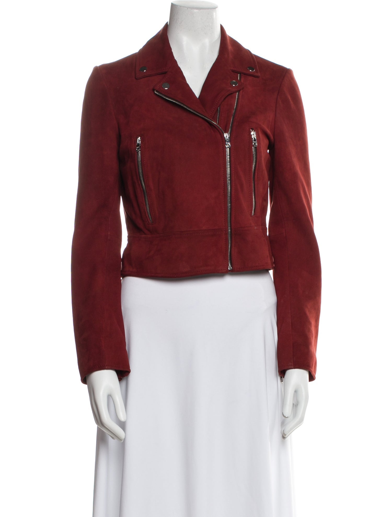 Sandro Leather Biker Jacket