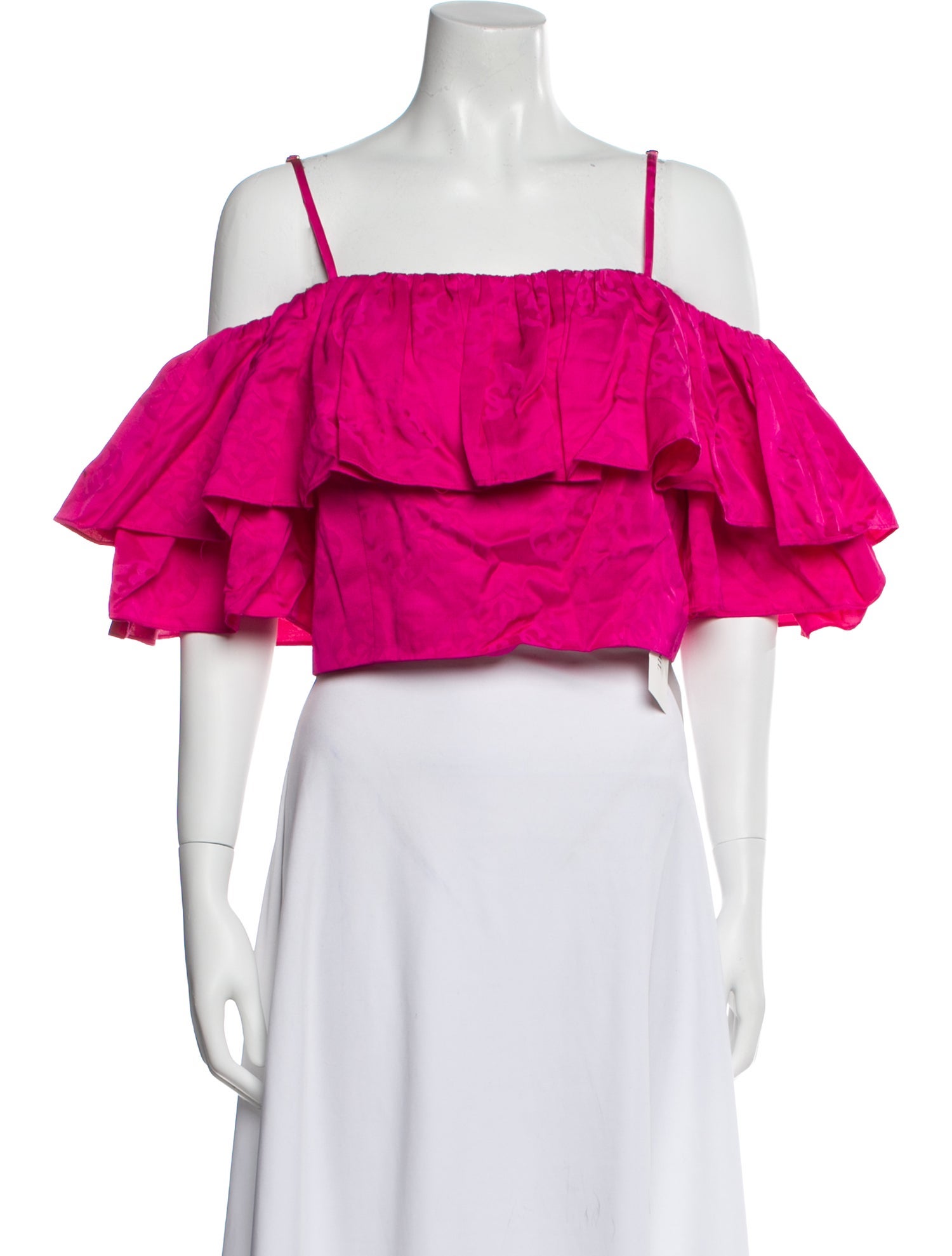 Sandro Square Neckline Short Sleeve Crop Top w/ Tags