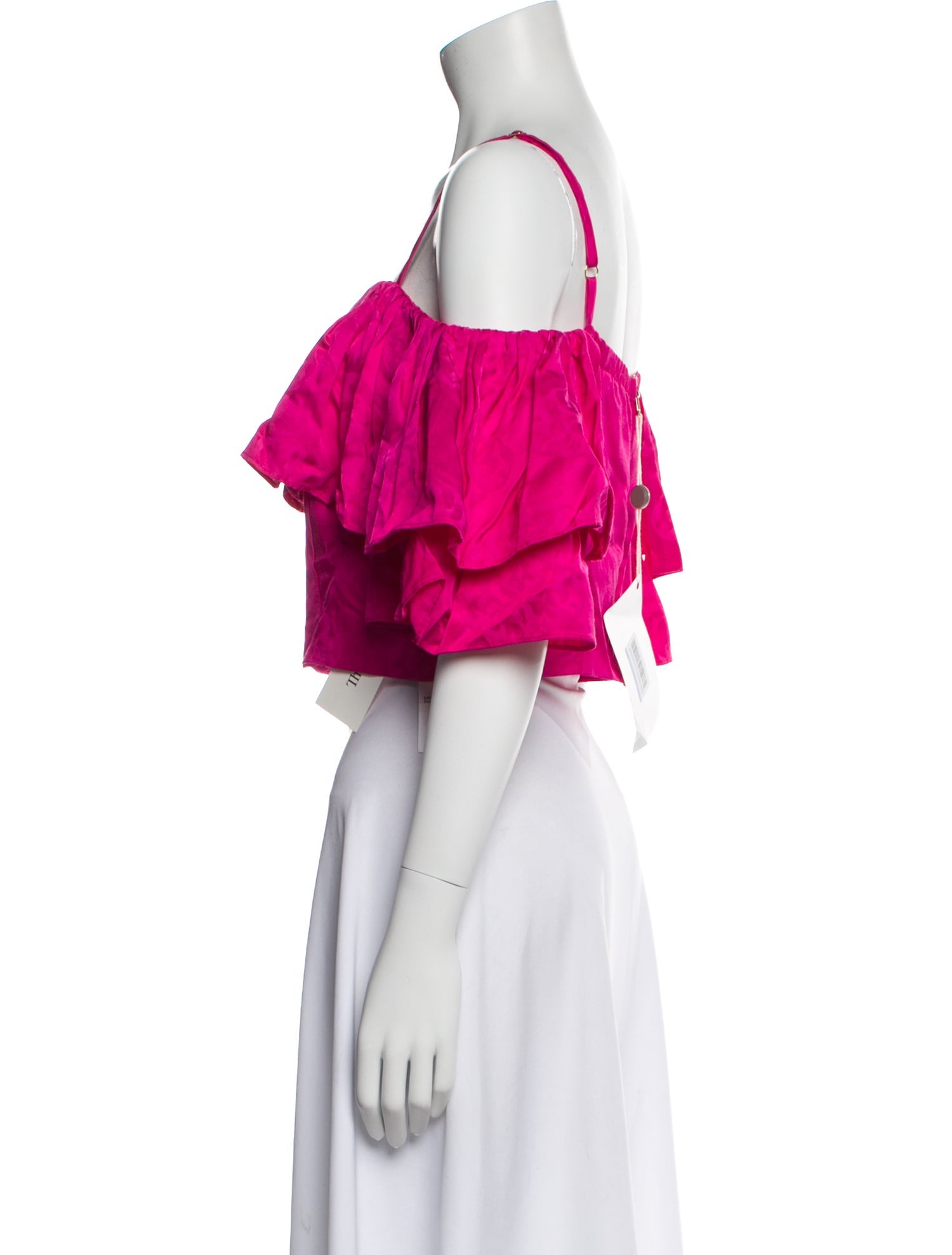 Sandro Square Neckline Short Sleeve Crop Top w/ Tags