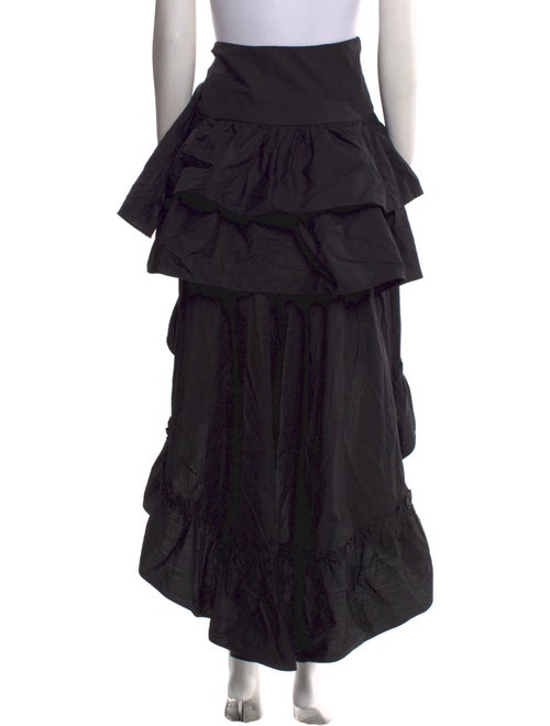 Sandro Ruffle Embellishment Long Skirt