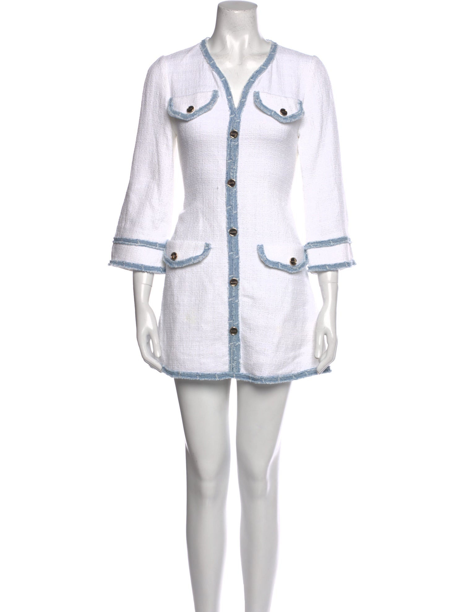 Sandro V-Neck Mini Dress