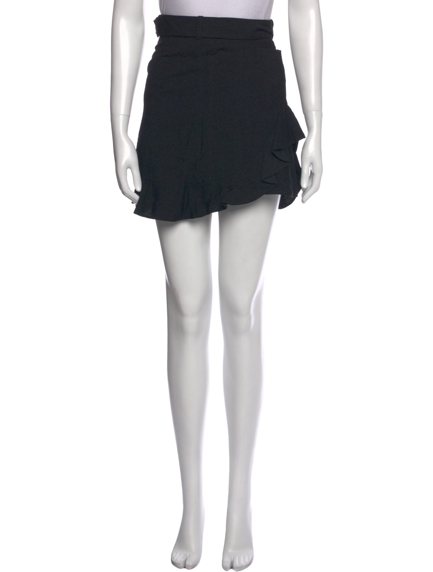 Sandro Ruffle Embellishment Mini Skirt